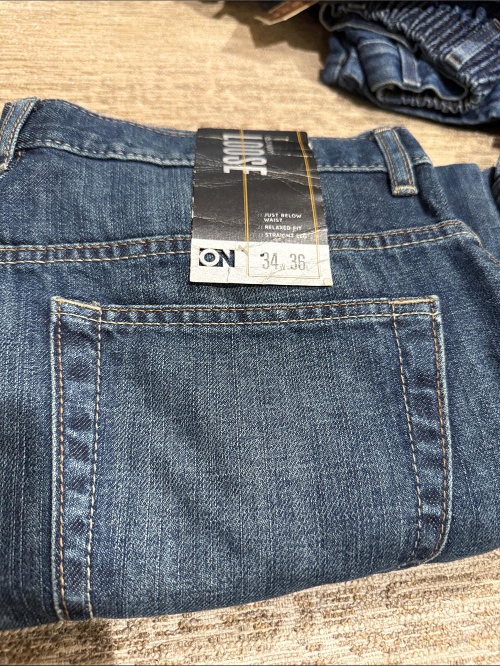 On Running Men's Relaxed Denim Jeans in Medium Blue